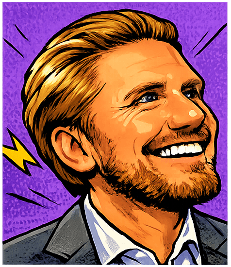 Portrait illustration of Michael Colling-Tuck.